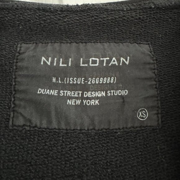 Nili lotan Callie Hoodie in Washed Black, Size XS - Picture 4 of 11